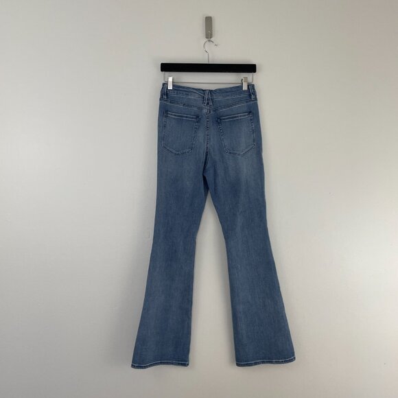 Good American Good Flare Distressed Jeans in Blue501 Size 10/30 - Picture 2 of 6